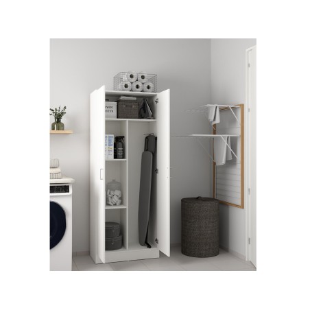Armario Multiuoso Escobero Nil 2 Puertas Blanco