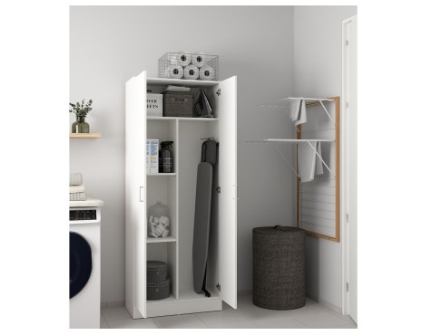 Armario Multiuoso Escobero Nil 2 Puertas Blanco