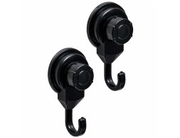 Juego 2 Ganchos Ventosa Negros
