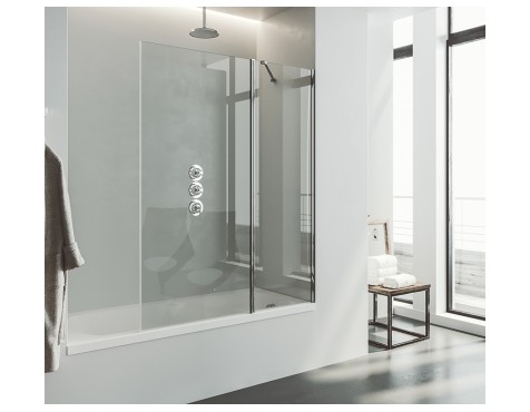 Mampara Banyera Combi Fix+Abatible Transparent