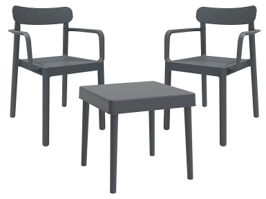 SET MESA ALBA+2 SILLAS ELBA...