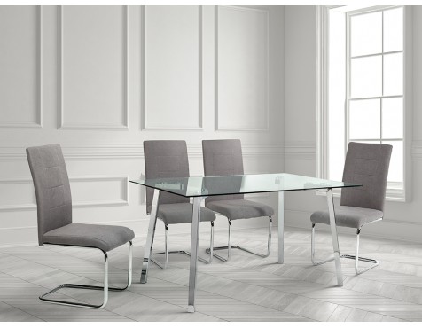 Mesa De Comedor De Cristal Juncal