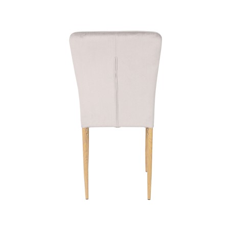 Silla Comedor Salma Tela Velvet Gris