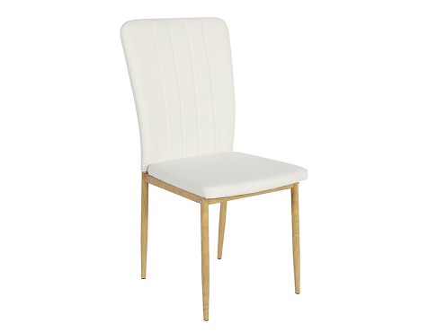 Silla Comedor Salma Símil Piel Blanca