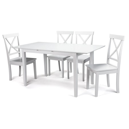 Pack 2 Sillas Comedor Lisa Madera Blanca