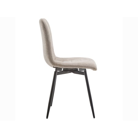 Silla Giratoria Tela Gris Claro