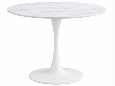 MESA COMEDOR REDONDA BLANCA