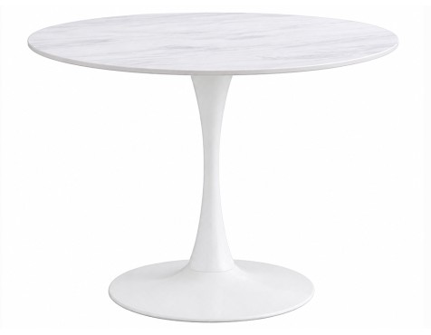 Taula Menjador Rodona Luna Blanca