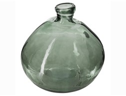 Jarrón Cristal Reciclado Uly Caqui