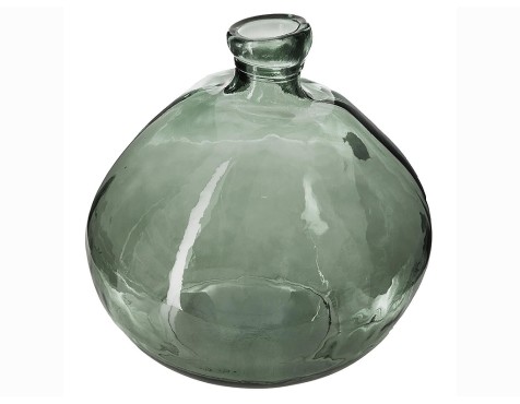 Jarrón Cristal Reciclado Uly Caqui
