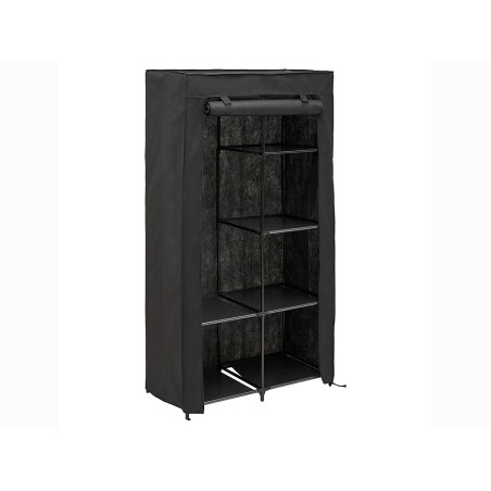 Armario De Tela Dressy Con Estante Negro