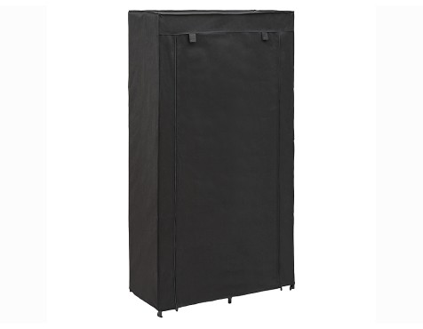 Armario De Tela Dressy Con Estante Negro