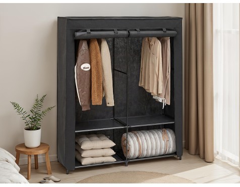 Armario De Tela Dressy Doble Negre