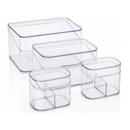 Juego 4 Organizadores Baño Transparentes