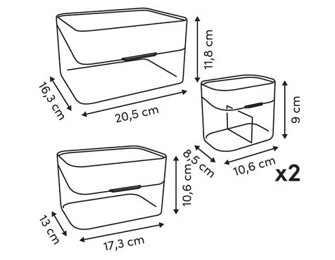 Joc 4 Organitzadors Bany Transparents