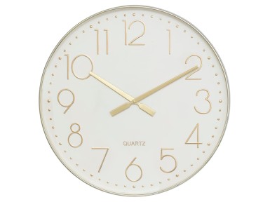 RELOJ PARED LAURE DORADO