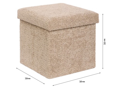Puf Plegable Soana Beige