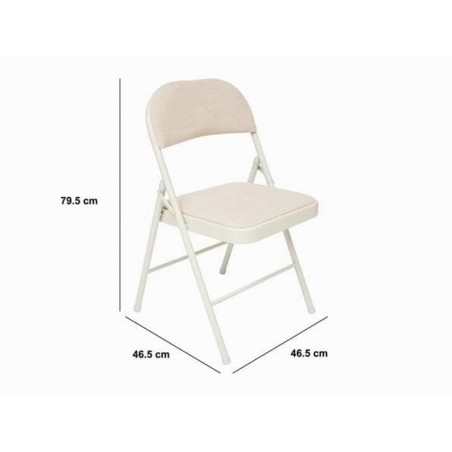 Cadira Plegable Flexy Tela Beix
