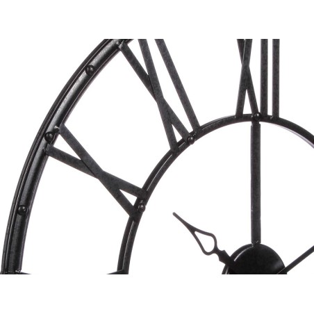 Rellotge De Paret Industrial Metall Negre