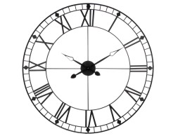Reloj De Pared Tibor Retro Negro
