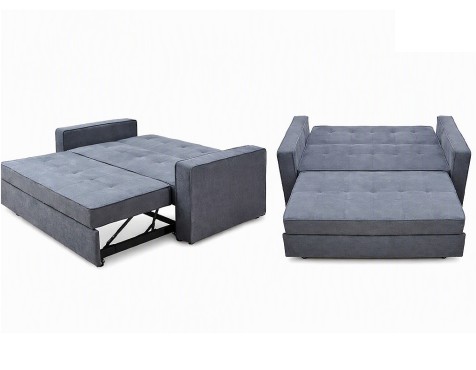 Sofá Cama Con Brazos Izan Gris