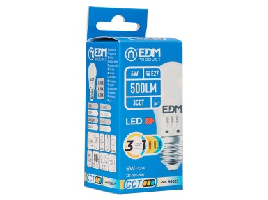 BOMBETA LED ESFÈRICA 3 CCT