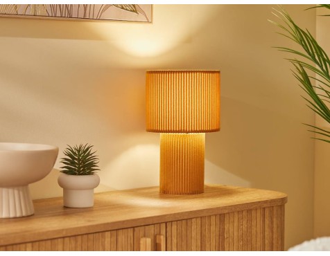 Lámpara De Mesa Jolina Ocre
