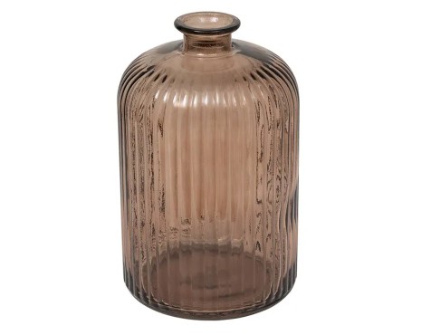 Gerro Cristal Reciclado Luz Marrón
