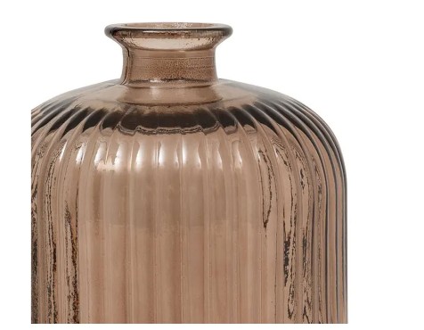 Gerro Cristal Reciclado Luz Marrón