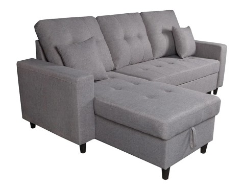 Sofá Chaiselongue Norman Gris