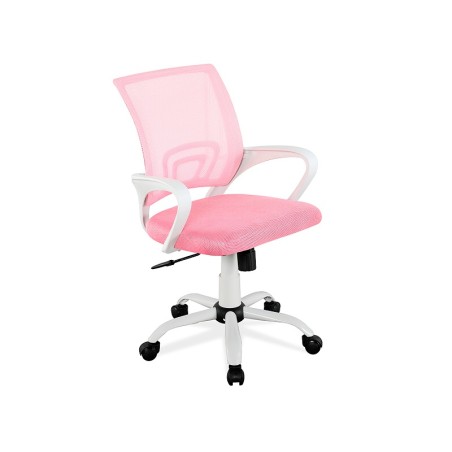Silla Escritorio Juvenil Riga Blanco/Rosa