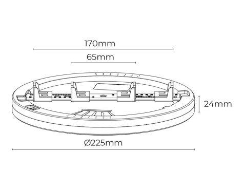 Downlight De Superfície Blanco