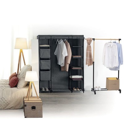 Perchero Ropa Extensible Icare Efecto Madera