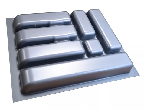 Cubertero Cajón De Cocina Gris
