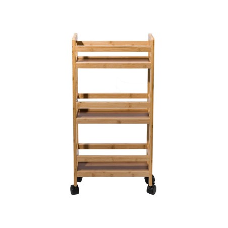 Carrito De Cocina Estrecho Bambú