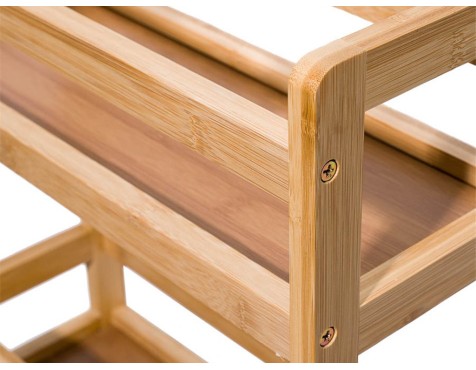 Carrito De Cocina Estrecho Bambú