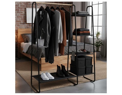 Vestidor Con Perchero Y Estantes Artemis
