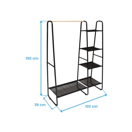 Vestidor Con Perchero Y Estantes Artemis
