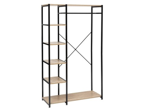 Vestidor 5 Estantes + Barra De Colgar Aliaj