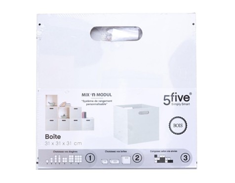 Caja Mdf Mix N' Modul Blanca