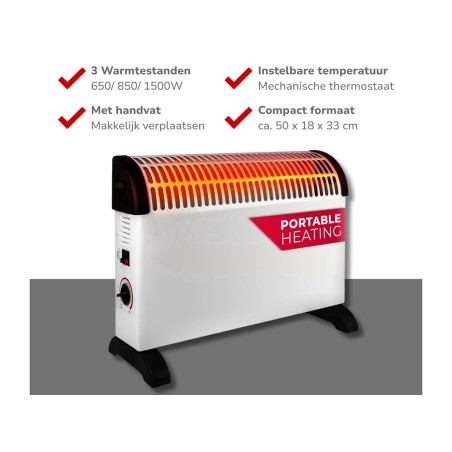 Convector Eléctrico Alpina Blanco