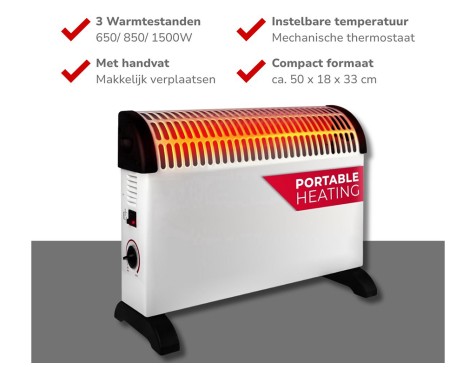 Convector Eléctrico Alpina Blanco