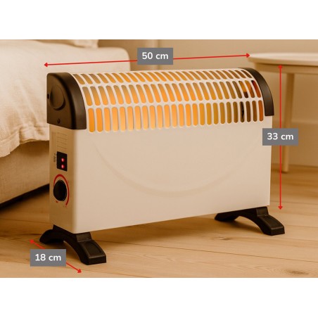 Convector Eléctrico Alpina Blanco
