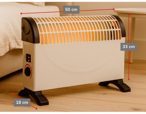 Convector Eléctrico Alpina Blanco