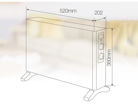 Convector Selatin Negro