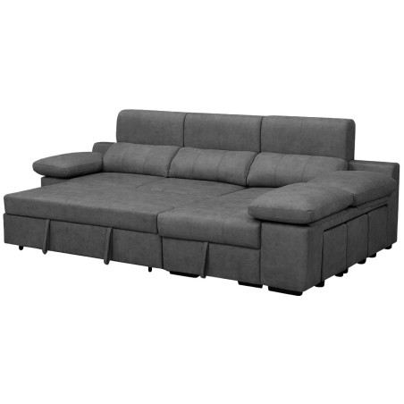 Sofá Cama Chaiselongue Huesca Cemento