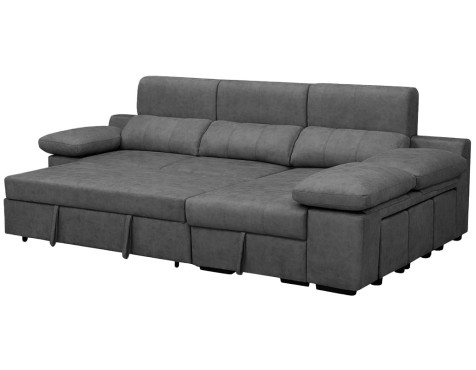 Sofá Cama Chaiselongue Huesca Cemento