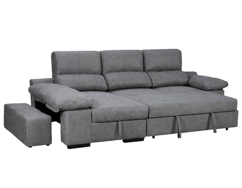 Sofá Cama Chaiselongue Huesca Cemento
