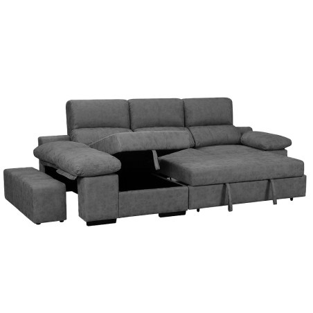 Sofá Cama Chaiselongue Huesca Cemento