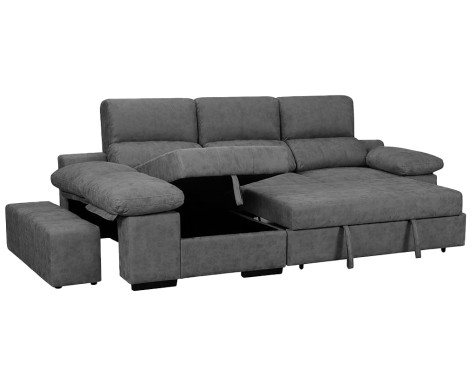 Sofá Cama Chaiselongue Huesca Cemento